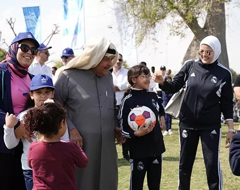 "Aamal" hosted a Sports Day event